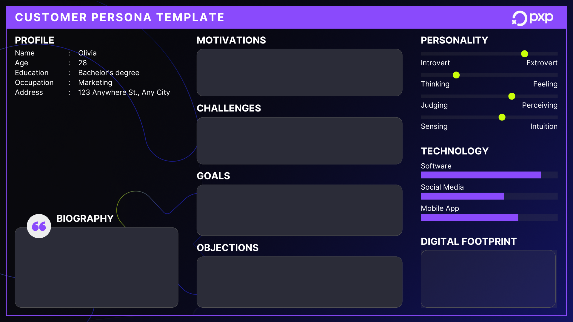 Customer Persona Template